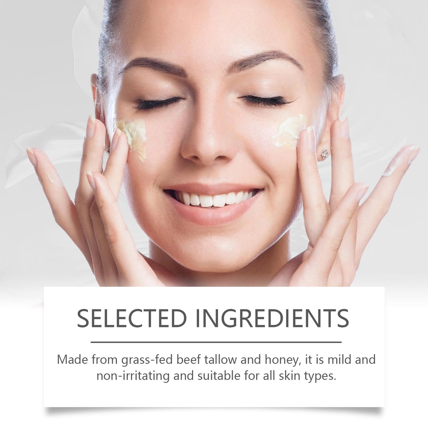 Beef Tallow Face Cream Anti-Wrinkle Moisturizing Dry Improve Redness Soothing Repair Firming Nourishing Smooth Facial Skin Care Pi-Mart
