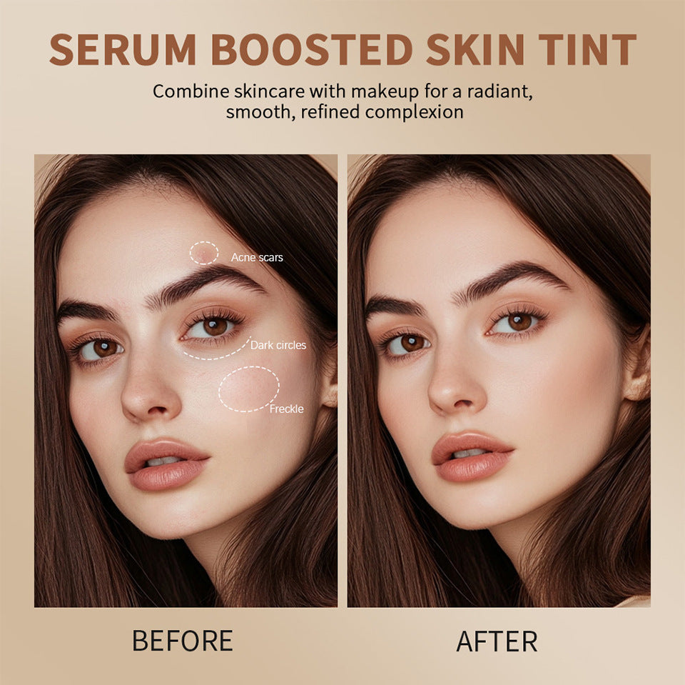 1/2PCS Skin Tint Stick Waterproof Nourishing Solid Tinted Serum Foundation Balm  Face Tinted Face Contour Stick Face Makeup Pi-Mart