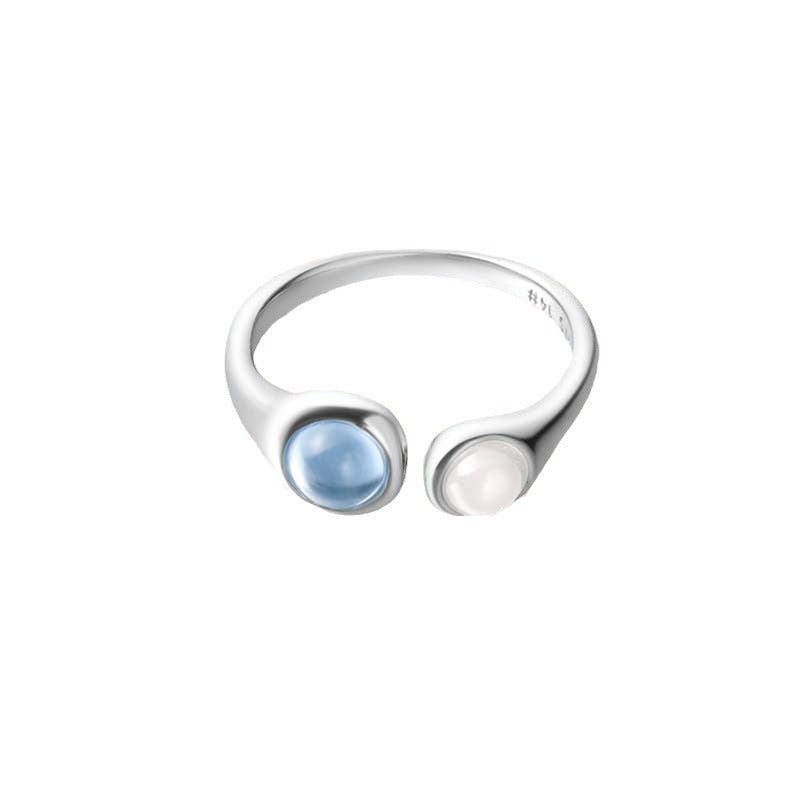 Japanese And Korean Streamer Wave Moon Shadow Single Layer Double-layer Ring French Exquisite Niche LadyShow.Store