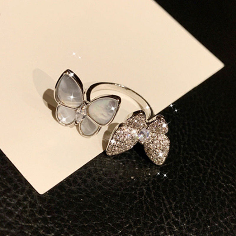 Spinning Ring Temperament Rotatable Snowflake CJD2