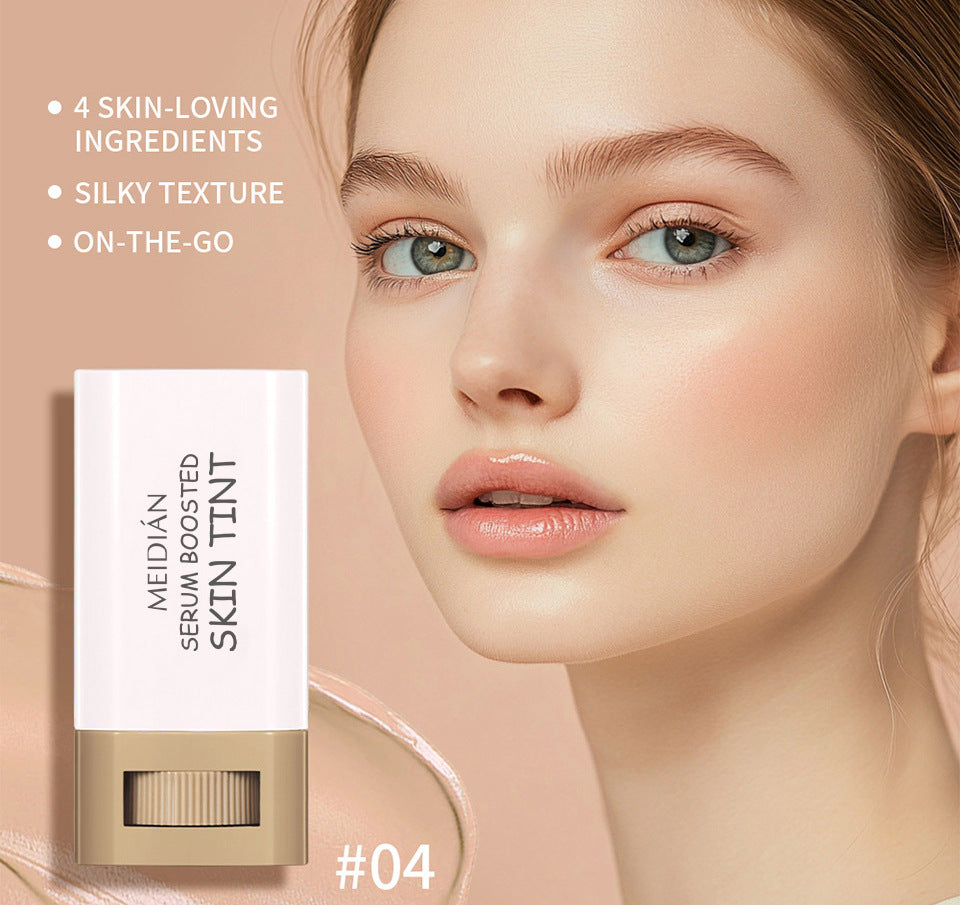1/2PCS Skin Tint Stick Waterproof Nourishing Solid Tinted Serum Foundation Balm  Face Tinted Face Contour Stick Face Makeup Pi-Mart
