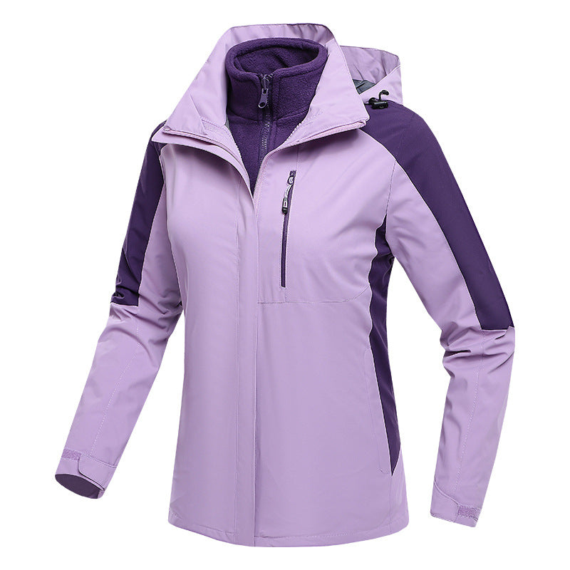 Three-in-one Waterproof Fleece-lined Thick Jacket CJD