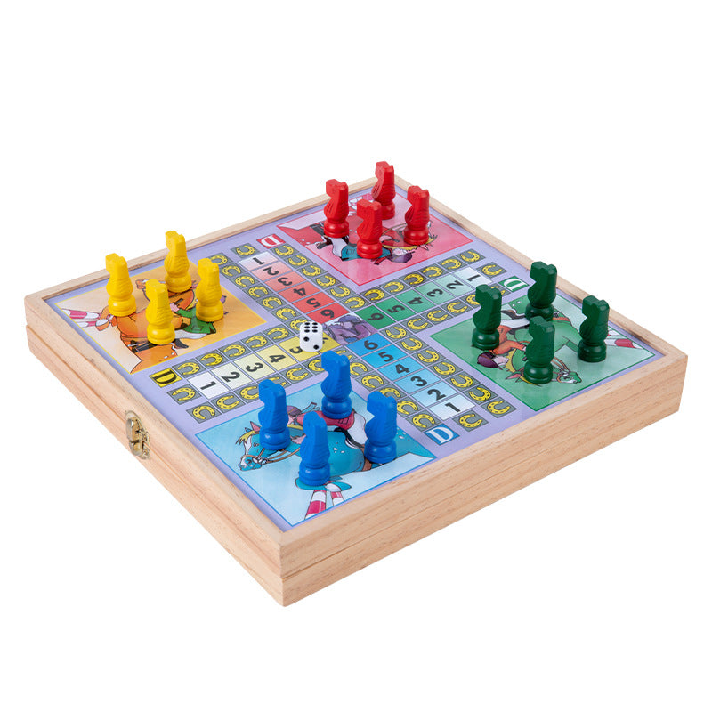 Four-in-one Foldable And Portable Storage Game Chess Box Set