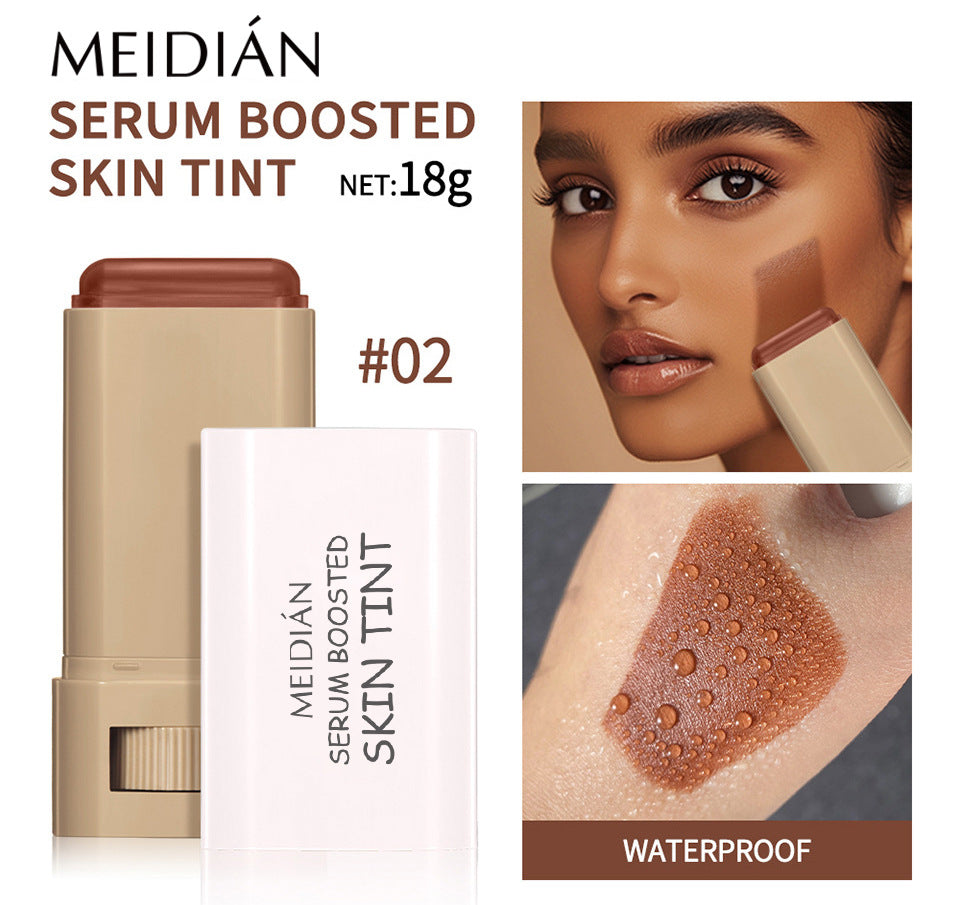 1/2PCS Skin Tint Stick Waterproof Nourishing Solid Tinted Serum Foundation Balm  Face Tinted Face Contour Stick Face Makeup Pi-Mart
