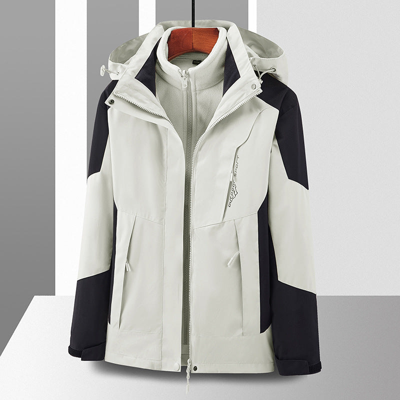 Three-in-one Removable Windcheater Waterproof Jacket CJD