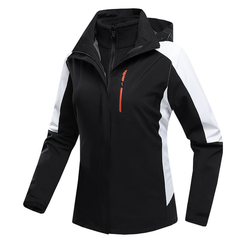 Three-in-one Waterproof Fleece-lined Thick Jacket CJD