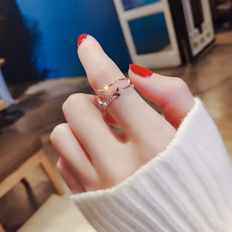 Spinning Ring Temperament Rotatable Snowflake CJD2