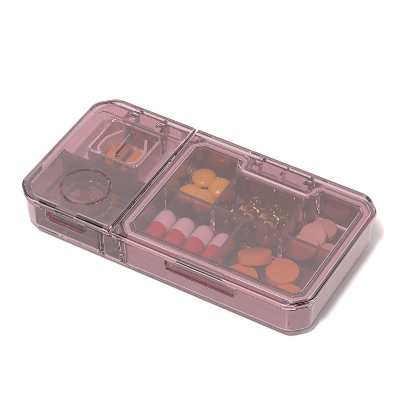 Portable Mini Multi-function Medicine Box Medicine Cutting