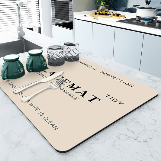 Kitchen Countertop Diatom Ooze Water Draining Pad CJD2