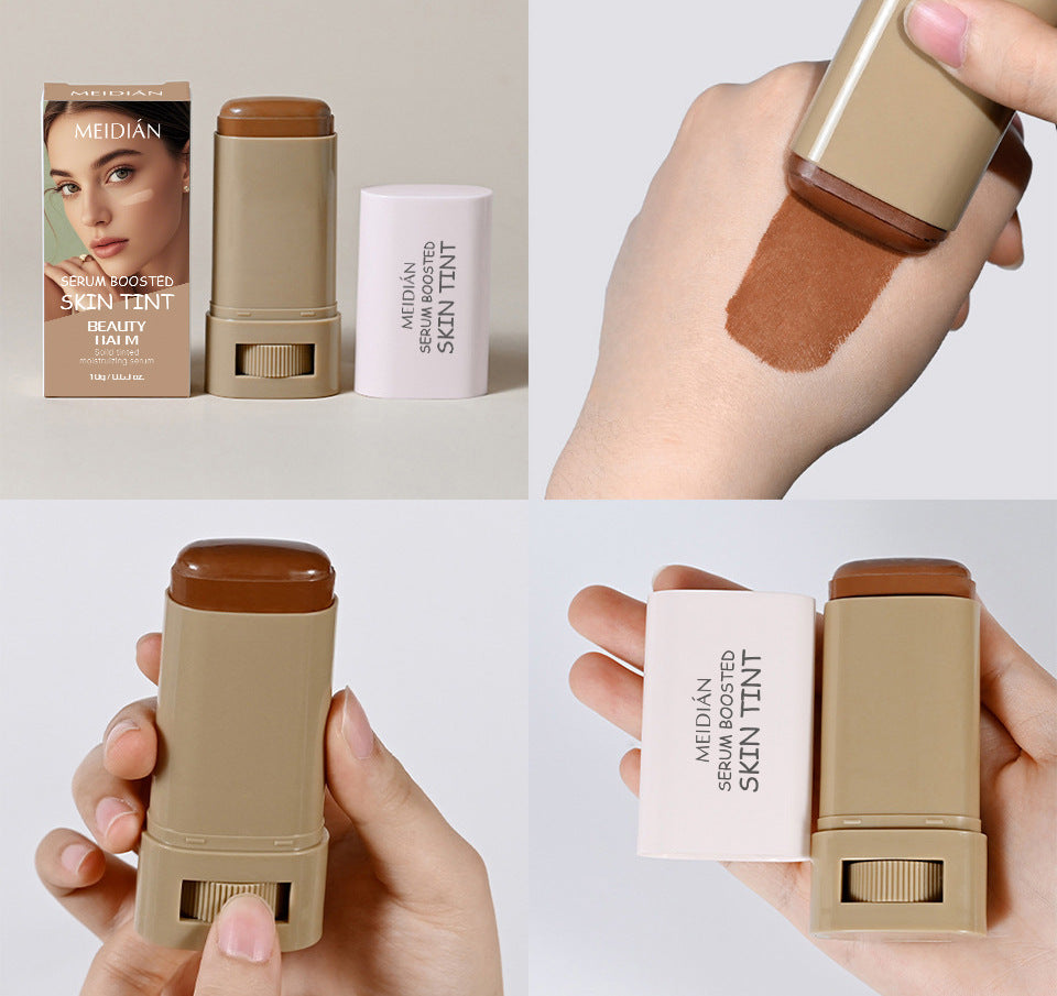 1/2PCS Skin Tint Stick Waterproof Nourishing Solid Tinted Serum Foundation Balm  Face Tinted Face Contour Stick Face Makeup Pi-Mart