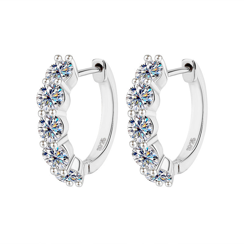S925 Sterling Silver Moissanite Earrings LadyShow.Store