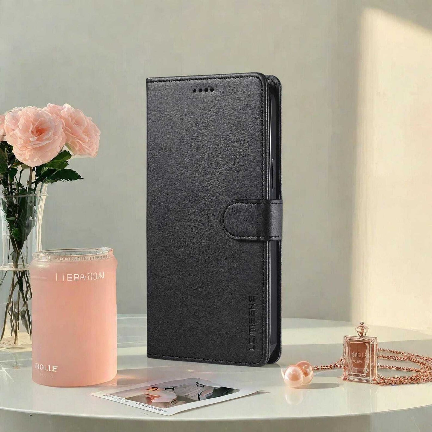 Leather Wallet Case for Samsung Galaxy S25 S24 S23 S22 S21 Plus  Flip Cover with Card Holder LuxuryLifeWay Online Store