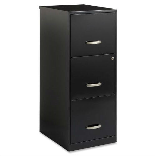 Black Metal 3-Drawer Vertical Filing Cabinet - Great for Home Office LuxuryLifeWay Online Store