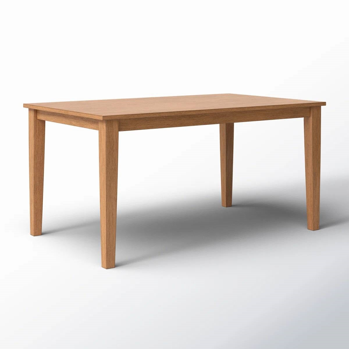 Modern Farmhouse 36 x 60 inch Rectangular Dining Table in Oak Wood Finish LuxuryLifeWay Online Store