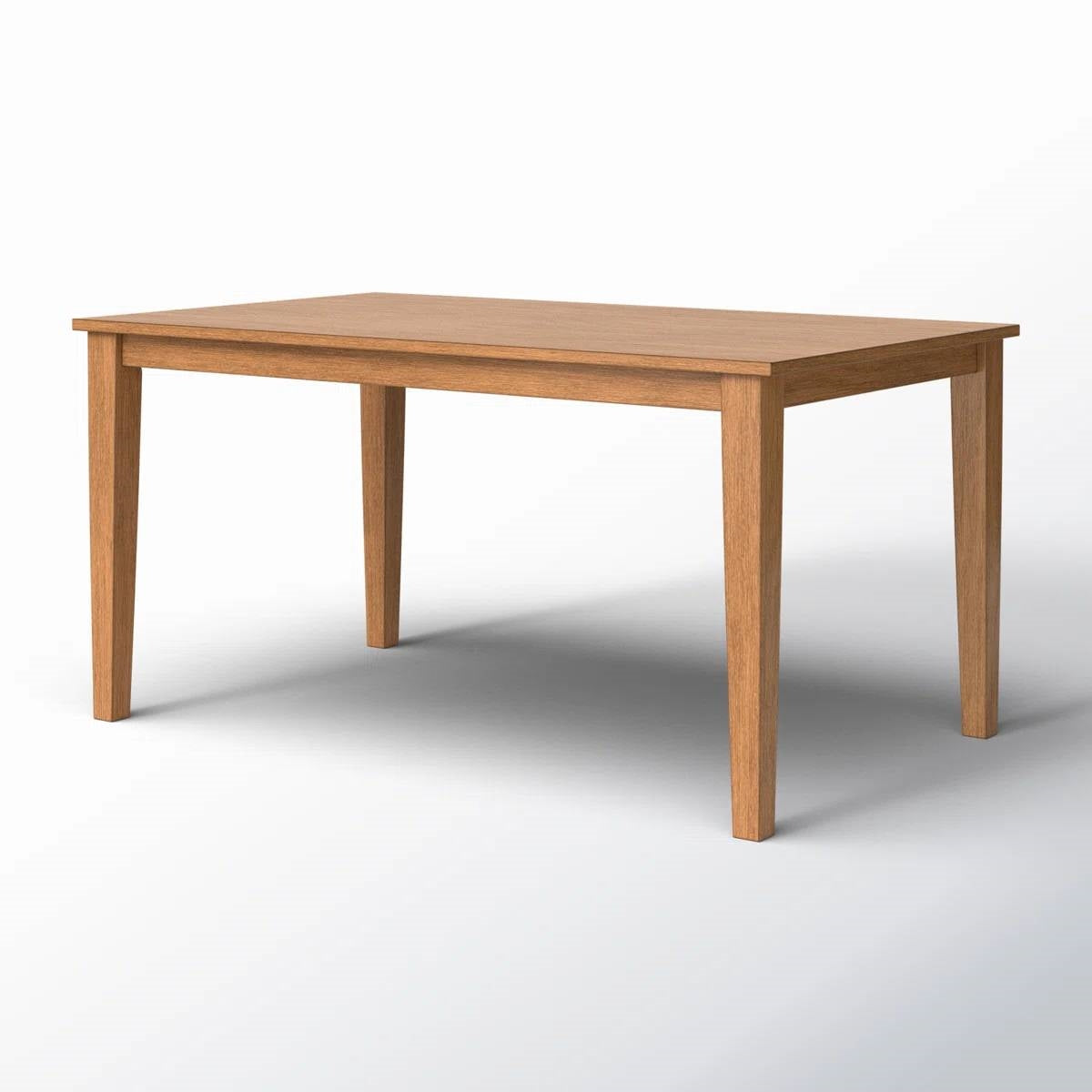 Modern Farmhouse 36 x 60 inch Rectangular Dining Table in Oak Wood Finish LuxuryLifeWay Online Store