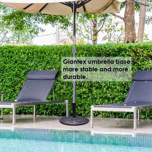 22 Inch Heavy Duty Round Umbrella Base Stand LuxuryLifeWay Online Store