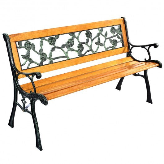 49 1/2 Inch Patio Park Garden Porch Chair Bench LuxuryLifeWay Online Store