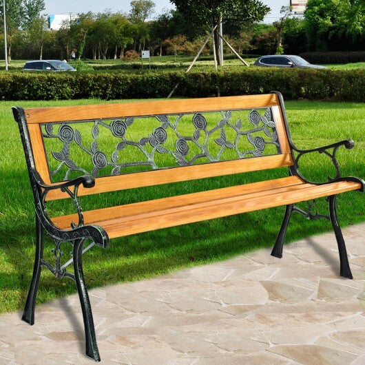 49 1/2 Inch Patio Park Garden Porch Chair Bench LuxuryLifeWay Online Store