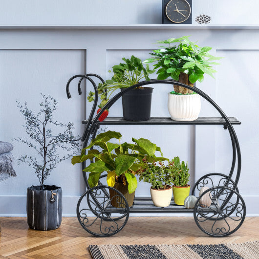 Heavy Duty Metal Flower Cart Plant Stand LuxuryLifeWay Online Store