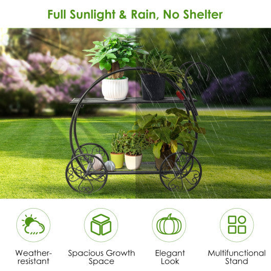 Heavy Duty Metal Flower Cart Plant Stand LuxuryLifeWay Online Store