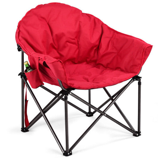 Oversized Folding Camping Moon Chair with Cup Holder LuxuryLifeWay Online Store
