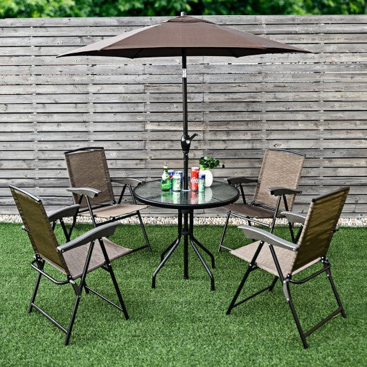 4 Pieces Folding Dining Chairs with Smooth Armrests and Sling Back LuxuryLifeWay Online Store