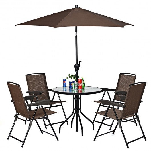 4 Pieces Folding Dining Chairs with Smooth Armrests and Sling Back LuxuryLifeWay Online Store