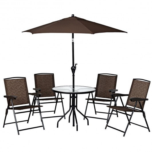 4 Pieces Folding Dining Chairs with Smooth Armrests and Sling Back LuxuryLifeWay Online Store