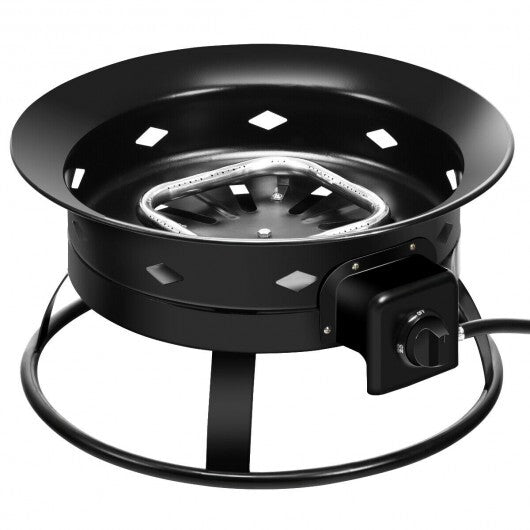 58 000BTU Firebowl Outdoor Portable Propane Gas Fire Pit with Cover and Carry Kit LuxuryLifeWay Online Store