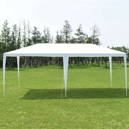 10 x 20 Feet Waterproof Canopy Tent with Tent Peg and Wind Rope - Color: White LuxuryLifeWay Online Store