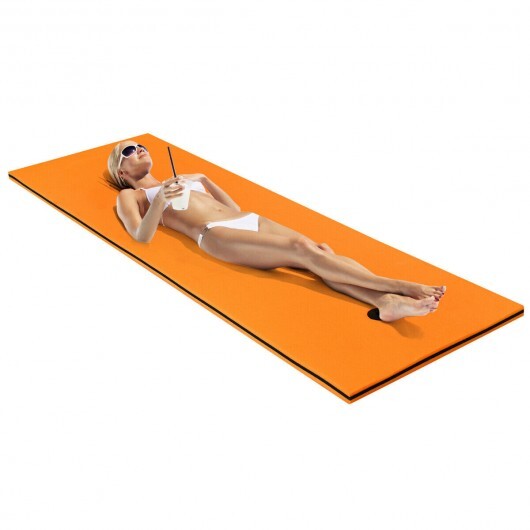 3-layer Tear-resistant Relaxing Foam Floating Pad-Orange
