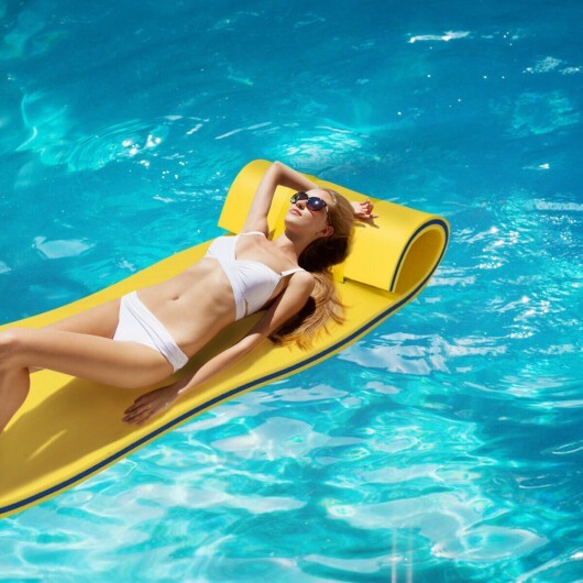 3-layer Tear-resistant Relaxing Foam Floating Pad-Orange