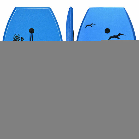 Super Lightweight Bodyboard Surfing with Leash EPS Core Boarding-M - Color: Blue - Size: M LuxuryLifeWay Online Store