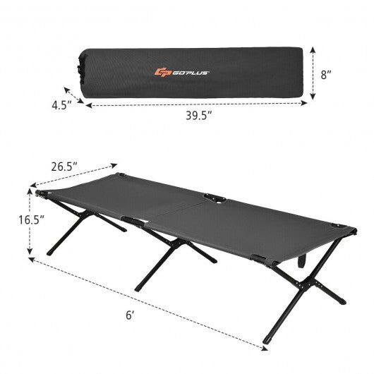 Adults Kids Folding Camping Cot-Gray - Color: Gray LuxuryLifeWay Online Store