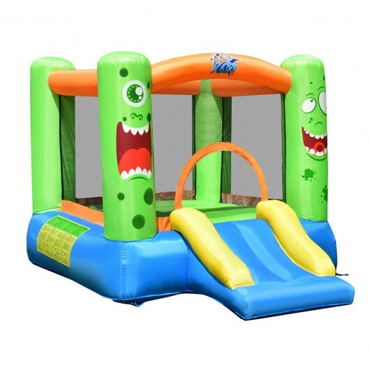 Inflatable Bounce House Jumper Castle Kid's Playhouse with Long Slide LuxuryLifeWay Online Store