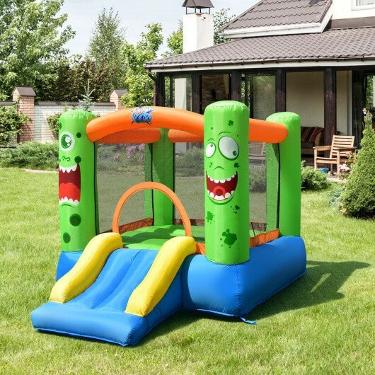 Inflatable Bounce House Jumper Castle Kid's Playhouse with Long Slide LuxuryLifeWay Online Store