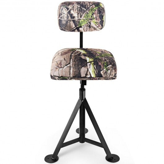 Swivel Hunting Chair Tripod Blind Stool with Detachable Backrest - Color: Multicolor LuxuryLifeWay Online Store