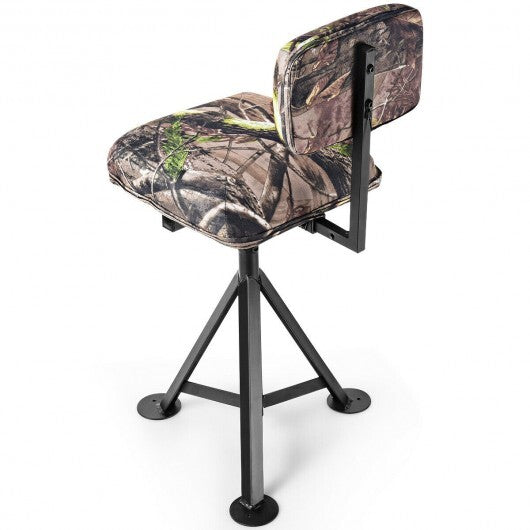 Swivel Hunting Chair Tripod Blind Stool with Detachable Backrest - Color: Multicolor LuxuryLifeWay Online Store