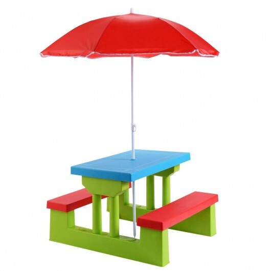 Kids Picnic Folding Table and Bench with Umbrella LuxuryLifeWay Online Store