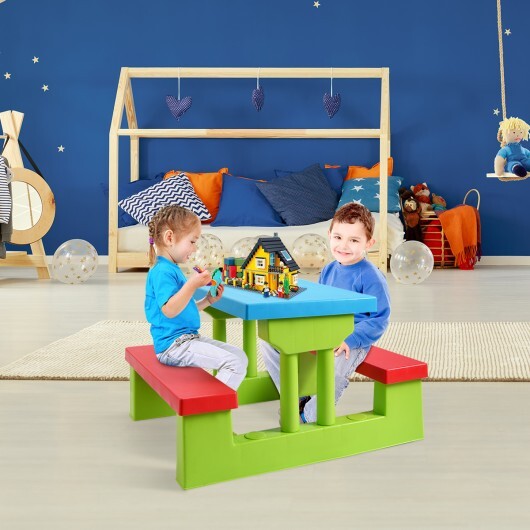 Kids Picnic Folding Table and Bench with Umbrella LuxuryLifeWay Online Store