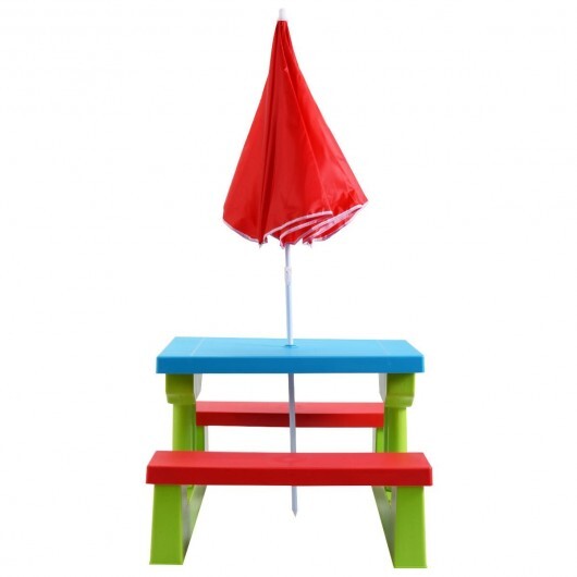 Kids Picnic Folding Table and Bench with Umbrella LuxuryLifeWay Online Store