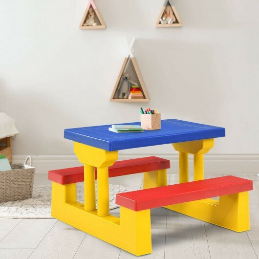 Kids Picnic Folding Table and Bench with Umbrella LuxuryLifeWay Online Store