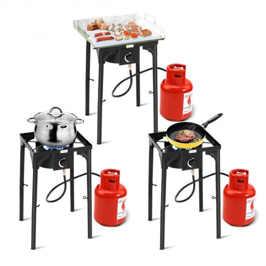 100000 BTU Portable Propane Outdoor Camp Stove with Adjustable Legs LuxuryLifeWay Online Store