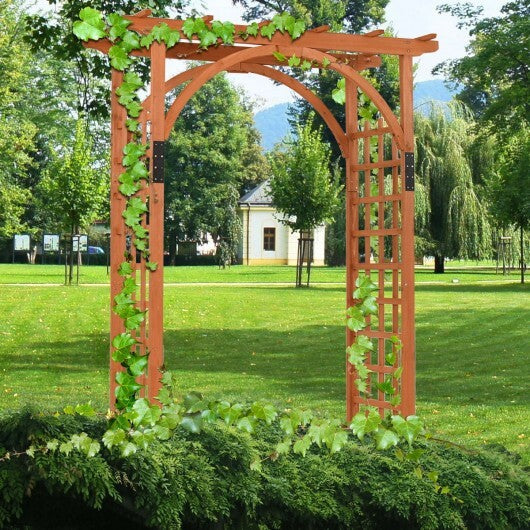 Garden Archway Arch Lattice Trellis Pergola for Climbing Plants and Outdoor Wedding Bridal Decor LuxuryLifeWay Online Store