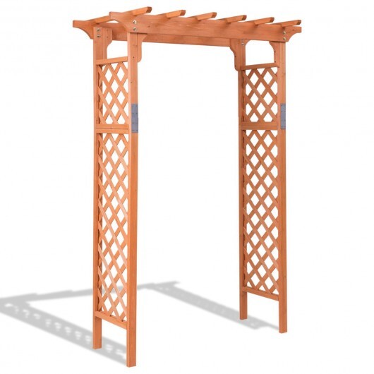 7 Feet Garden Wooden High Arbor Arch Plant Pergola LuxuryLifeWay Online Store