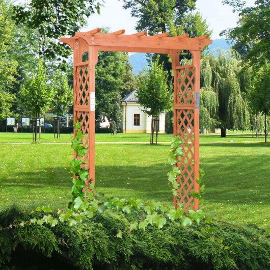 7 Feet Garden Wooden High Arbor Arch Plant Pergola LuxuryLifeWay Online Store