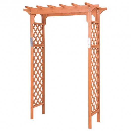 7 Feet Garden Wooden High Arbor Arch Plant Pergola LuxuryLifeWay Online Store