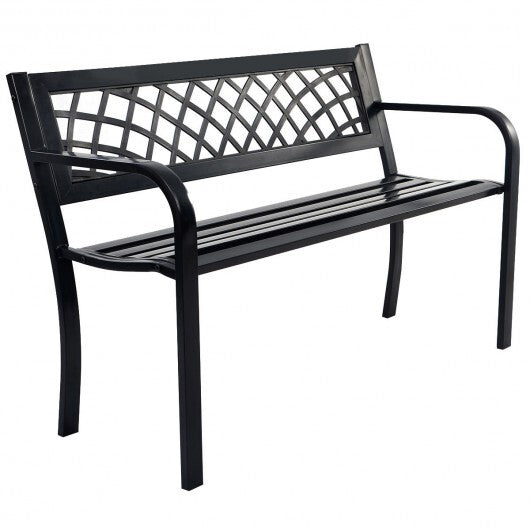 Bench Deck with Steel Frame for outdoor LuxuryLifeWay Online Store