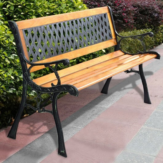 Outdoor Cast Iron Patio Bench LuxuryLifeWay Online Store