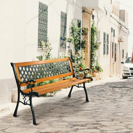 Outdoor Cast Iron Patio Bench LuxuryLifeWay Online Store